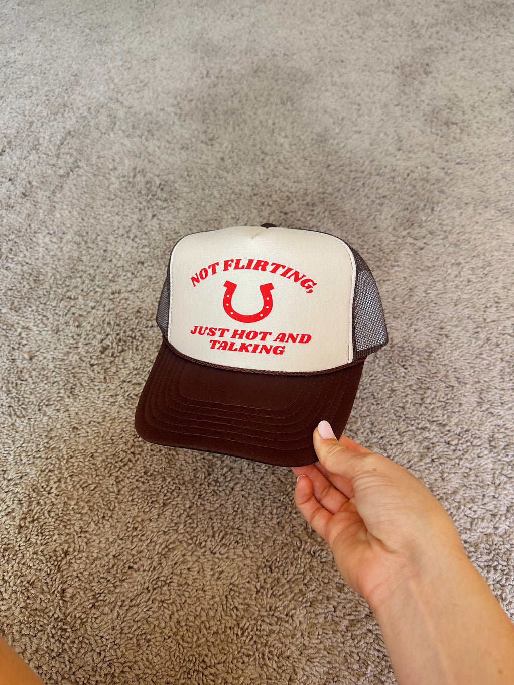 Not Flirting Just Hot and Talking Hat