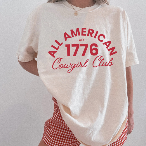 All American Cowgirl Club Tee