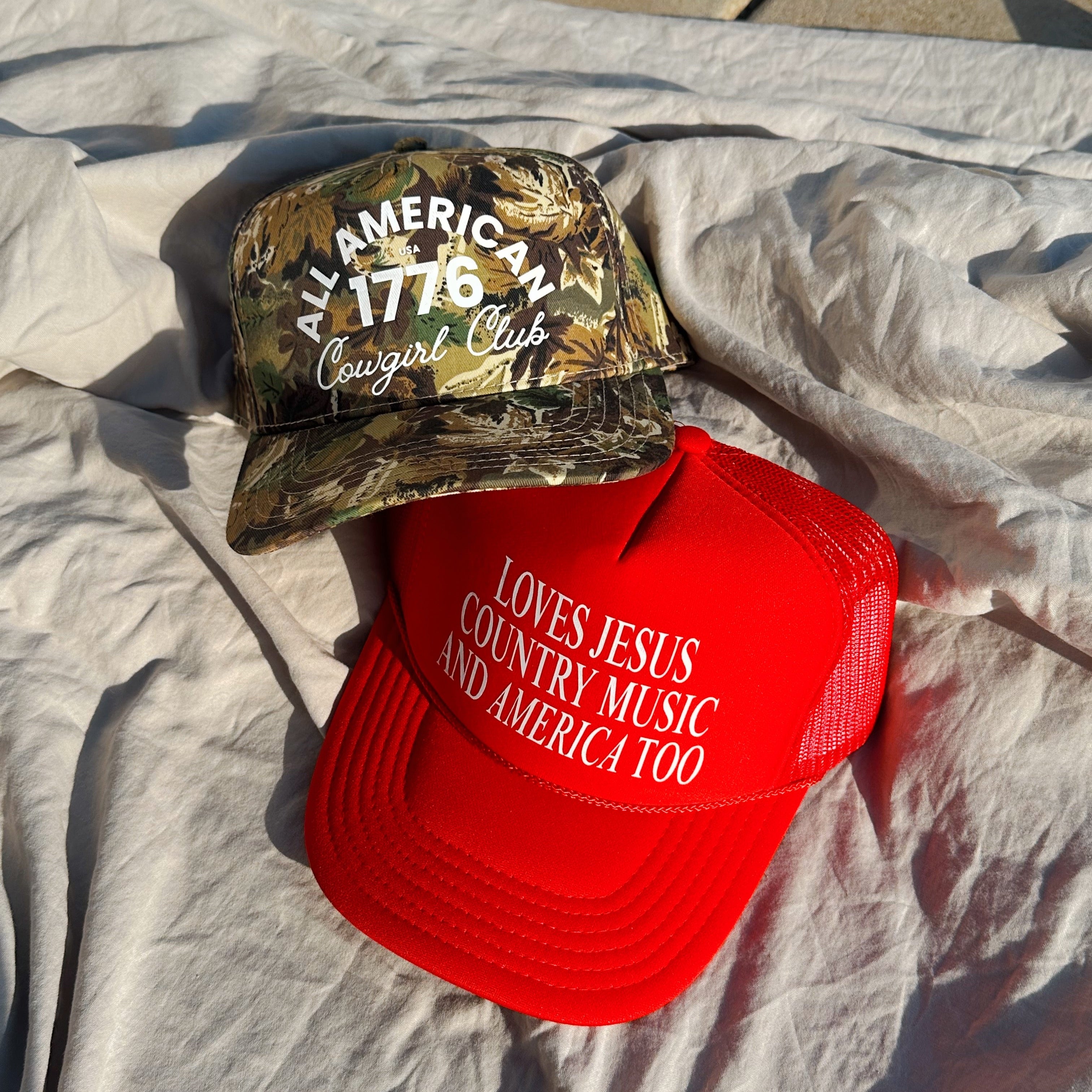 All American Cowgirl Club Trucker Hat – Dusty Cowgirl