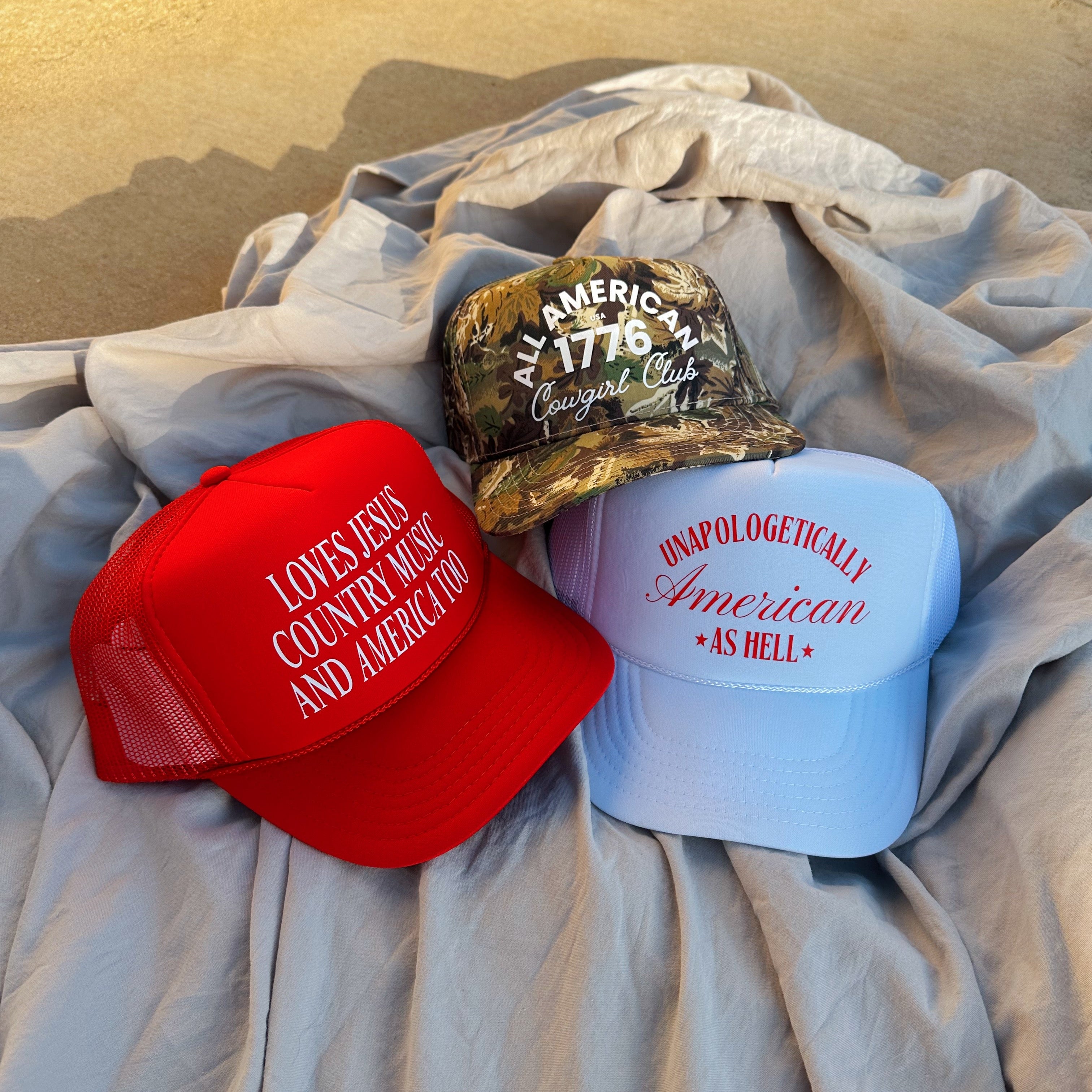 All American Cowgirl Club Trucker Hat – Dusty Cowgirl